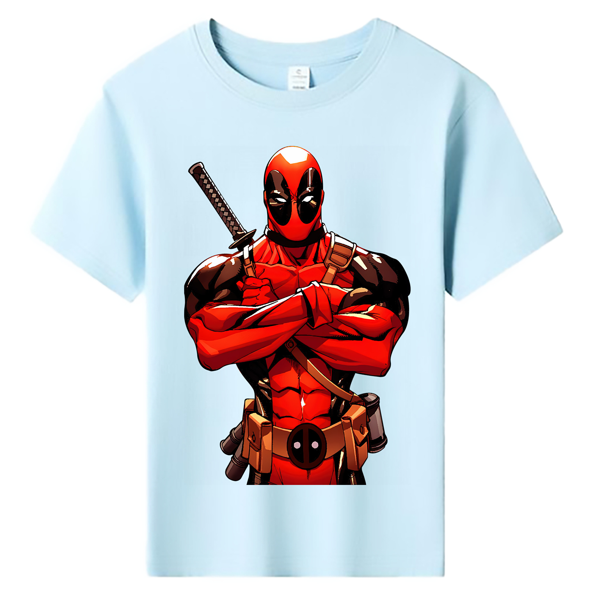 （画像用） Deadpool デッドプール 綿100％キッズTシャツ（フロントプリント）